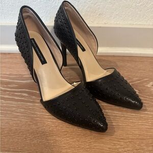 French Connection Black Studded Women's Heels